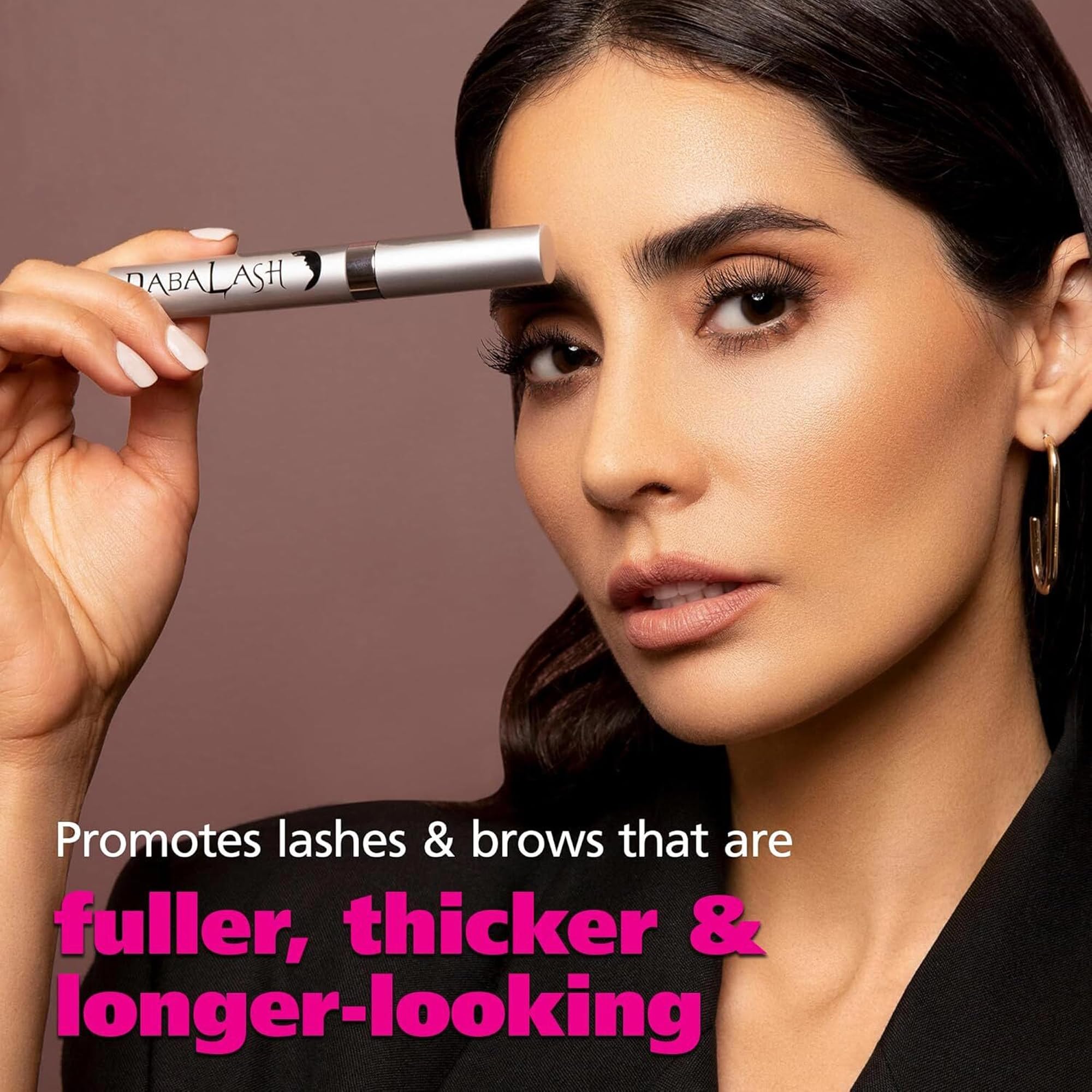 DABALASH Trio Combo – Lash & Brow Growth Serum + Waterproof Mascara & Vegan Mascara (0.18 oz, 0.45 oz & 0.3 oz) – Naturally Longer, Fuller Lashes & Brows