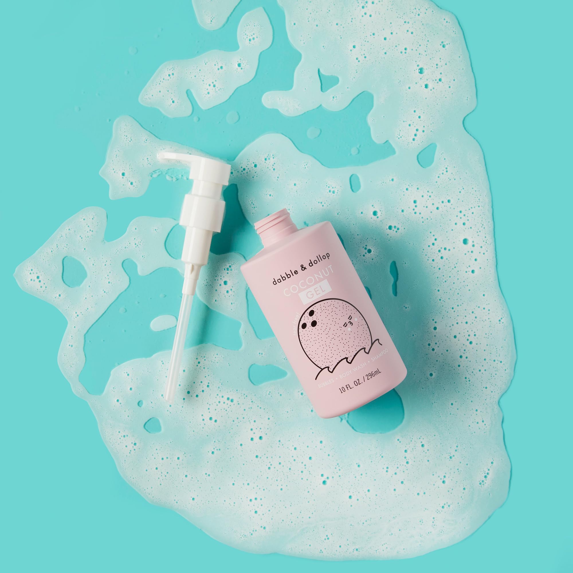 Beachy Bundle by Dabble & Dollop – Natural 3-in-1 Kids Bath Set (Honeydew Melon, Vanilla & Coconut) | Tear-Free, Vegan & Paraben Free