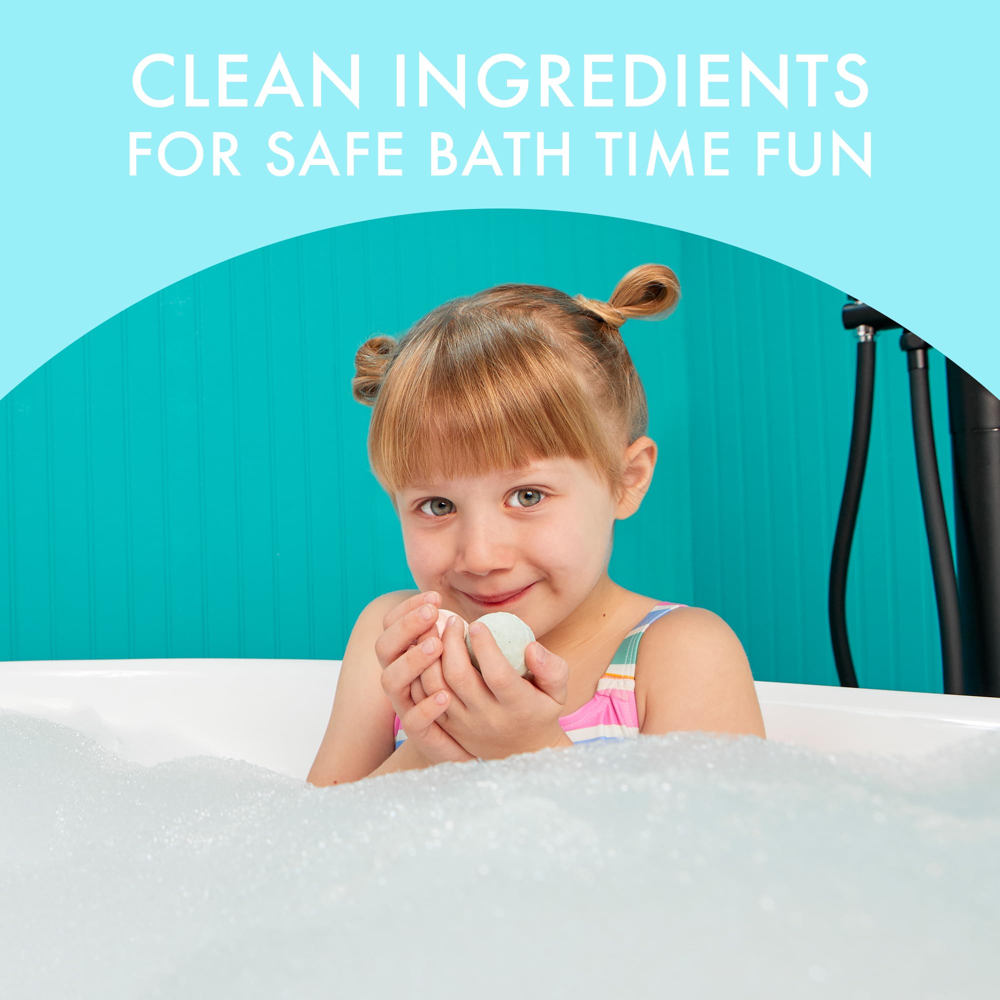Dabble & Dollop Mini Bath Bombs Variety Pack – 36 Natural Kid’s Droplets, Resealable Pouches, Vegan & Cruelty-Free