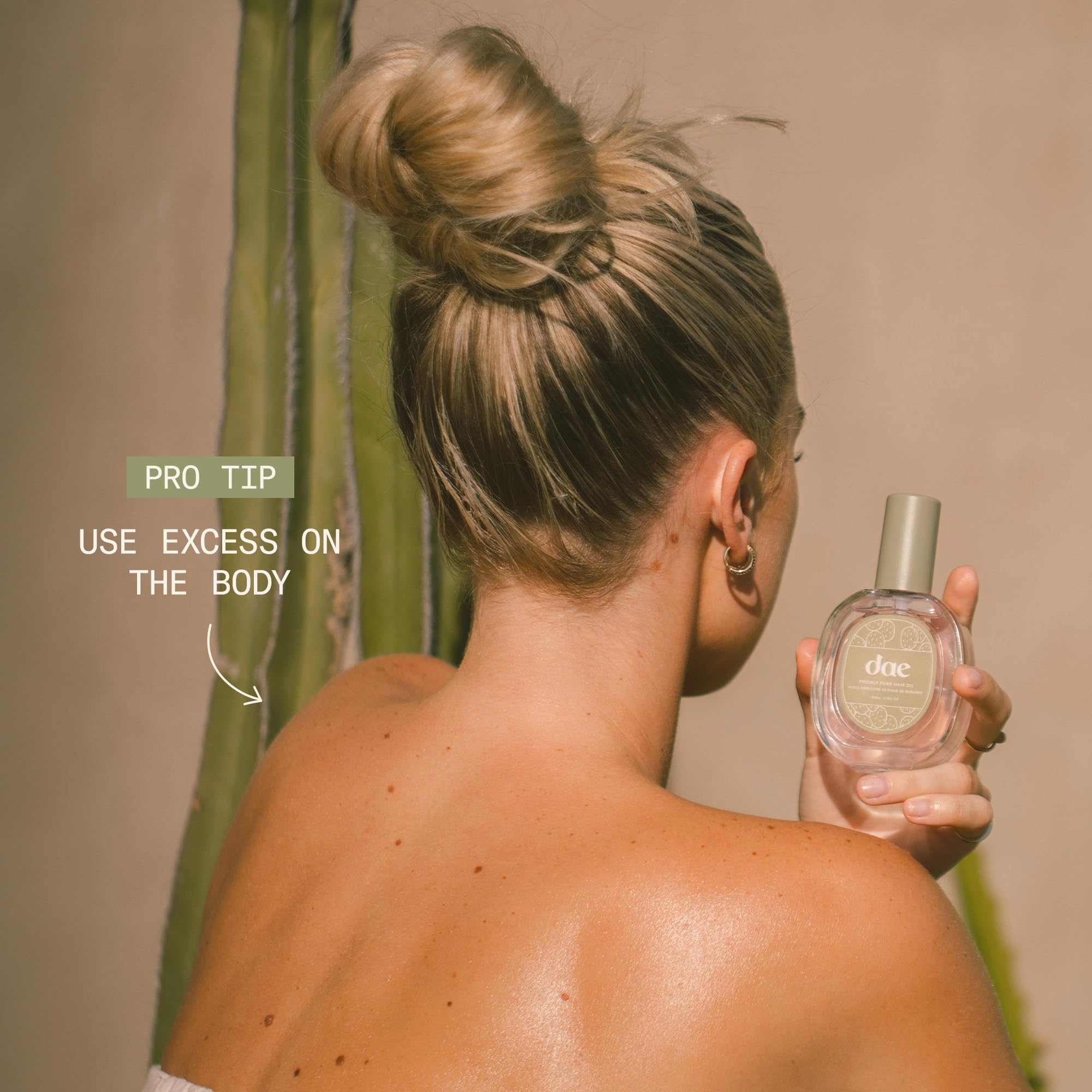 DAE Prickly Pear Hair Oil – Smooths Frizz, Hydrates, Detangles & Adds Shine (0.6 oz)