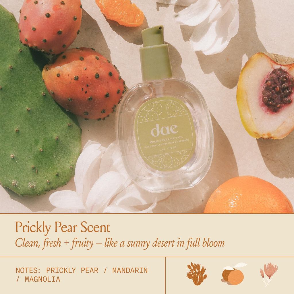 DAE Prickly Pear Hair Oil – Smooths Frizz, Hydrates, Detangles & Adds Shine (0.6 oz)