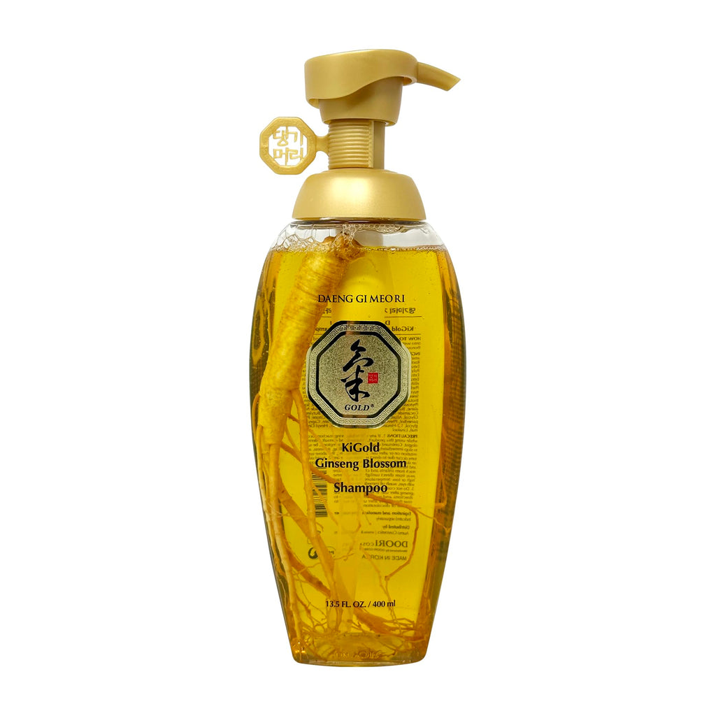Daeng Gi Meo Ri Ki Gold Ginseng Blossom Shampoo – Real Ginseng Inside, Herbal Hair Growth, 13.5 oz