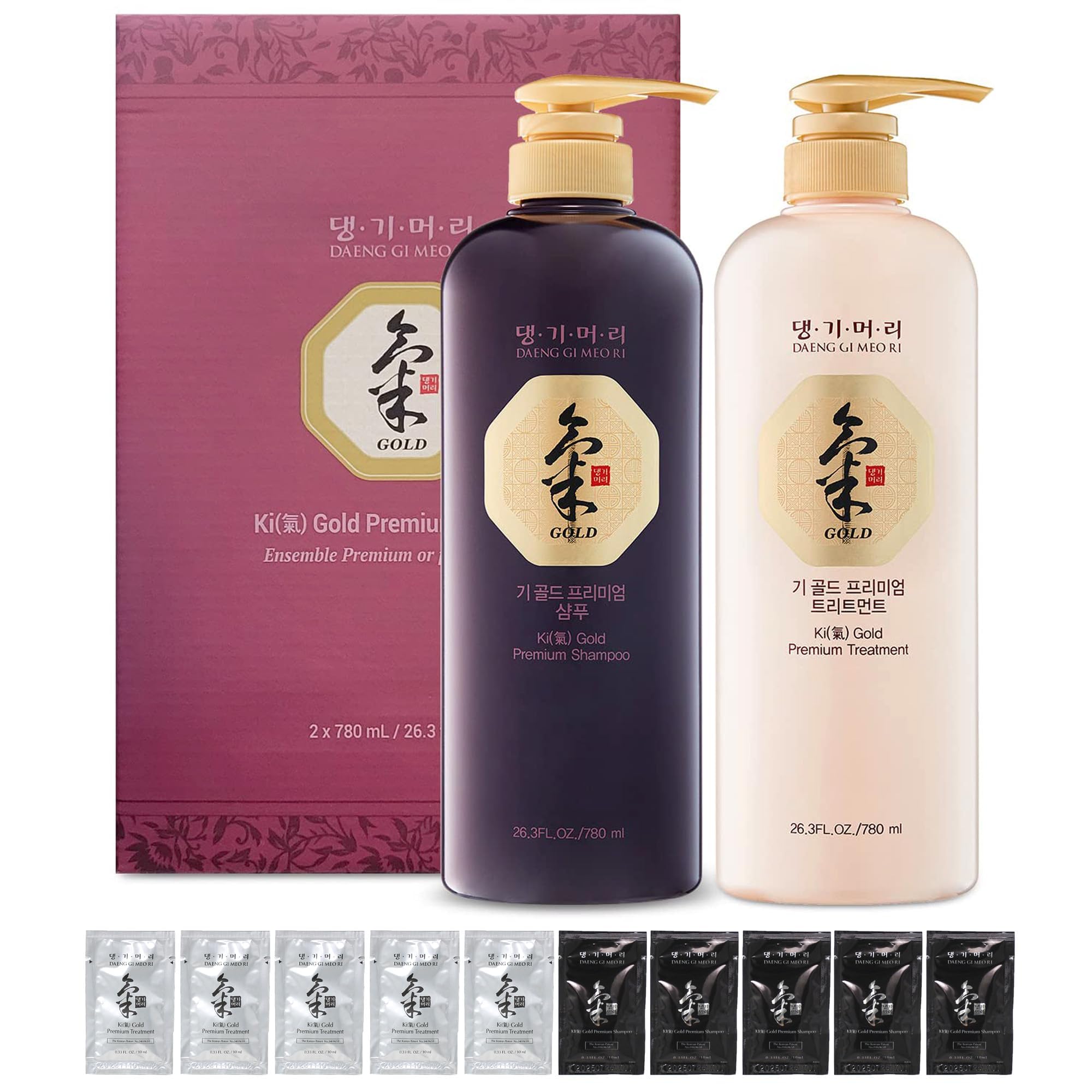 DAENG GI MEO RI Ki Gold Premium Shampoo & Treatment Set (10ml Travel Pouch)
