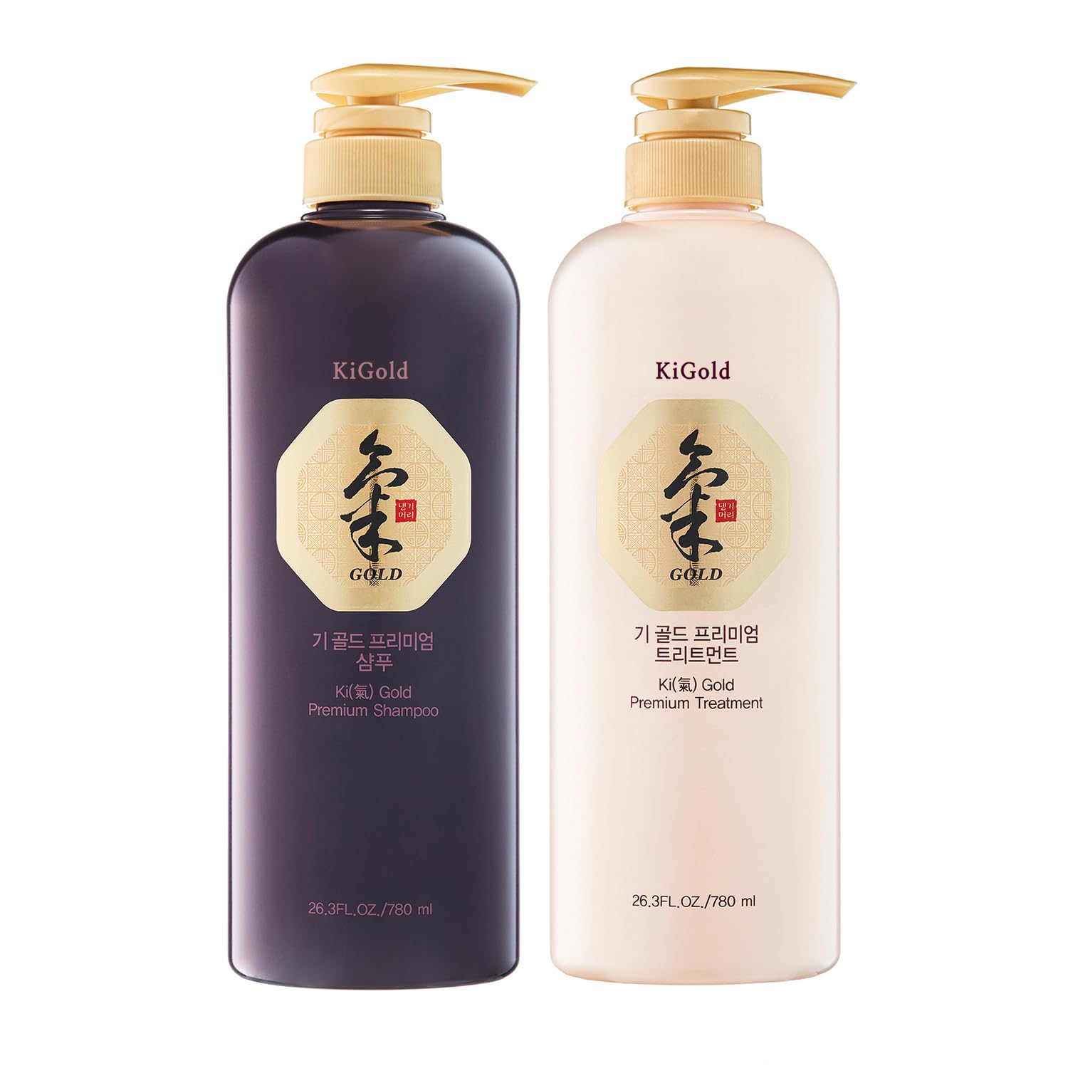 Daeng Gi Meo Ri Ki Gold Premium Shampoo + Treatment Set – Hair Loss Support, Thin Hair, Gray Hair Prevention