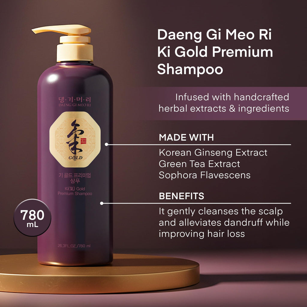 Daeng Gi Meo Ri Ki Gold Premium Shampoo + Treatment Set – 780ml Each