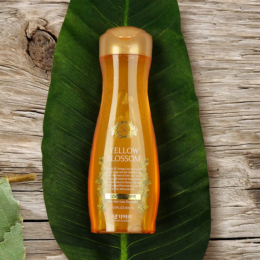 Daeng Gi Meo Ri Yellow Blossom Anti-Hair Loss Shampoo – Nourishing, Moisturizing Scalp Care for Shine | 400ml