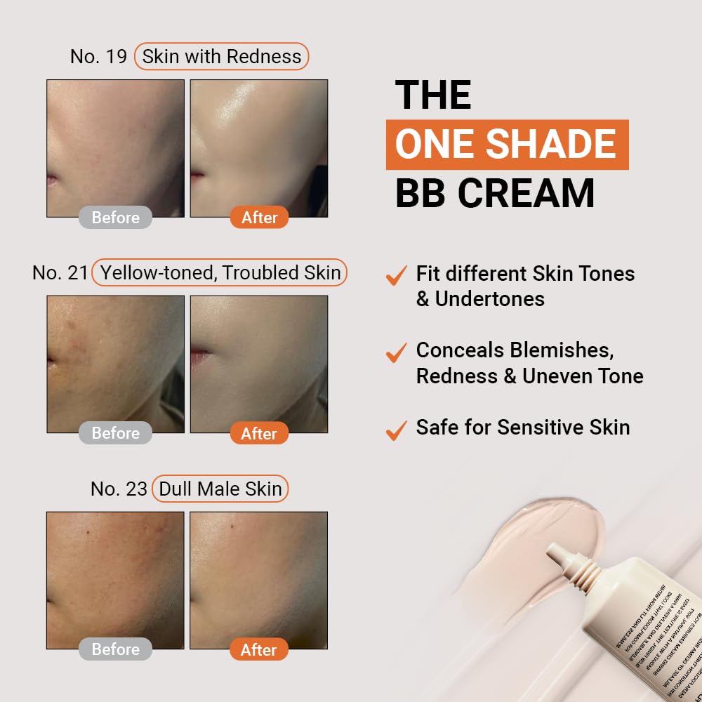DAERA Kang Shining Korean BB Tinted Moisturizer Cream Neutral 1 Color Self-Adjusting Lightweight Buildable Coverage