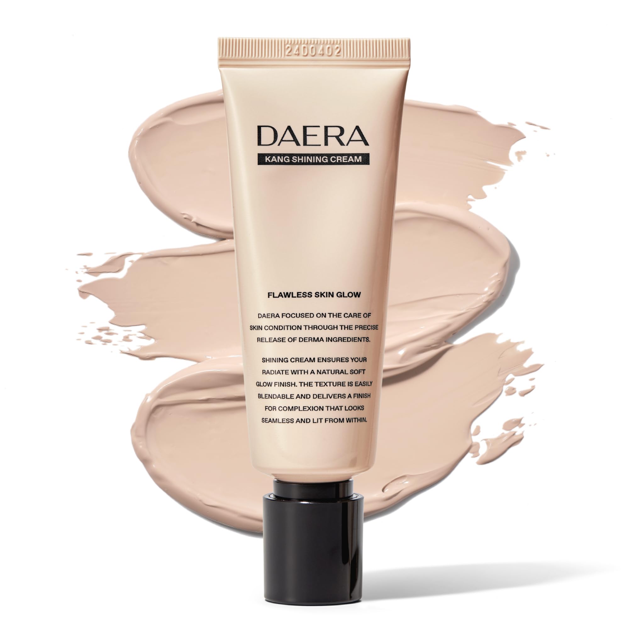 DAERA Kang Shining Korean BB Tinted Moisturizer Cream Neutral 1 Color Self-Adjusting Lightweight Buildable Coverage