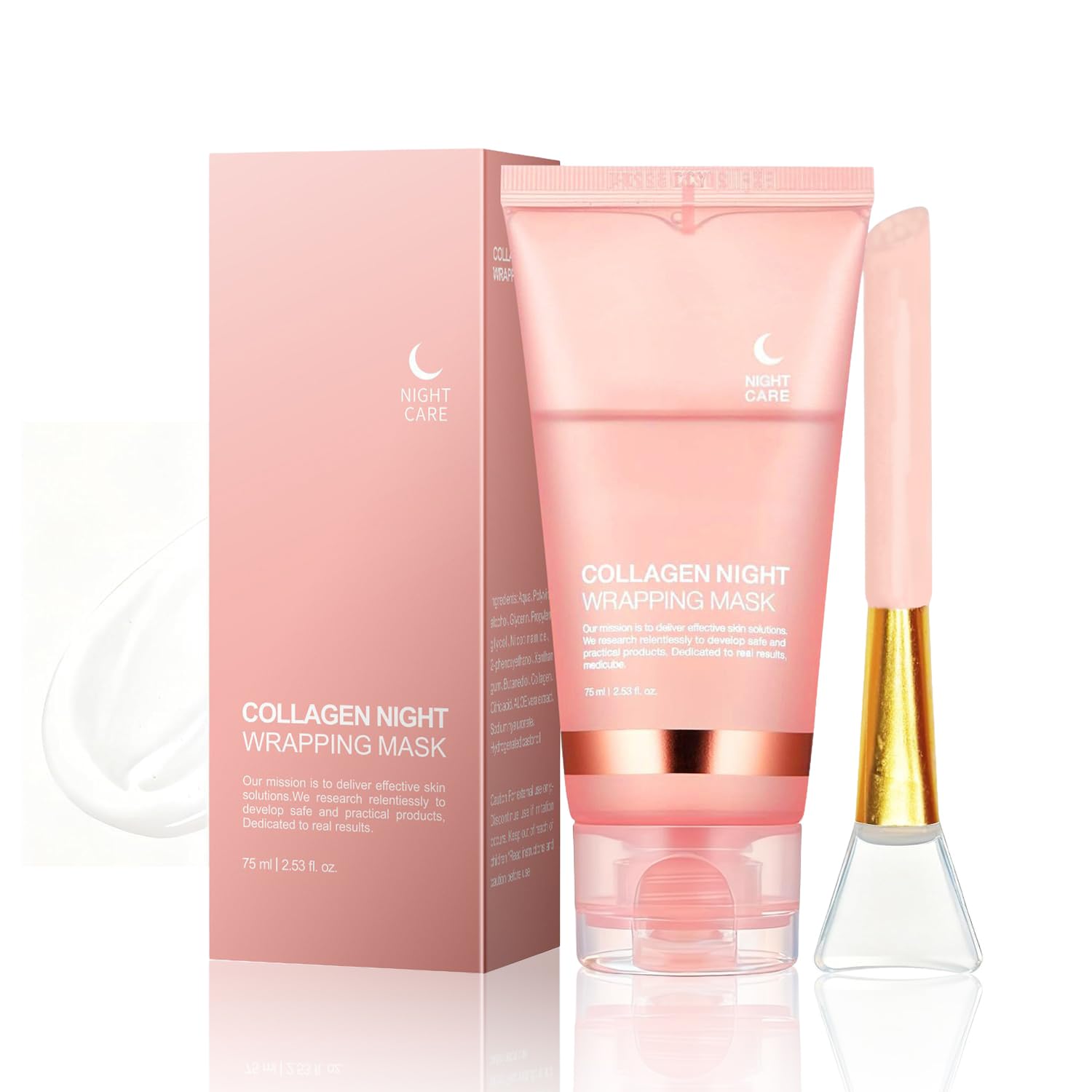 DaiLaiFu Collagen Night Wrap Mask (2.54 fl oz) – Peel-Off Overnight Nourishment, Hydration & Firming