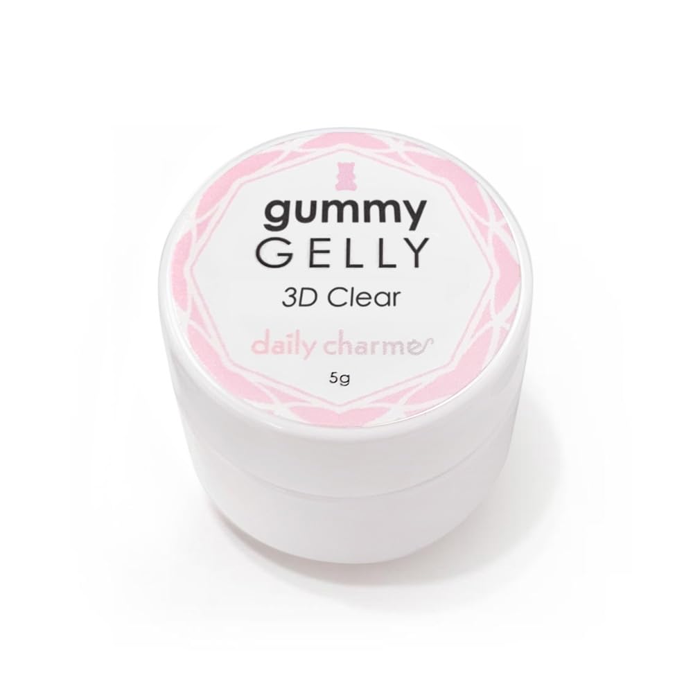 Daily Charme 3D Gummy Gelly – Moldable Clear Nail Art Gel for DIY 3D Decor
