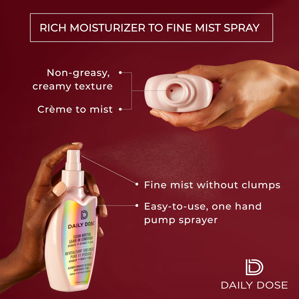 DAILY DOSE Leave-In Conditioner Duo — 8.5oz + 2oz, Award-Winning Detangler