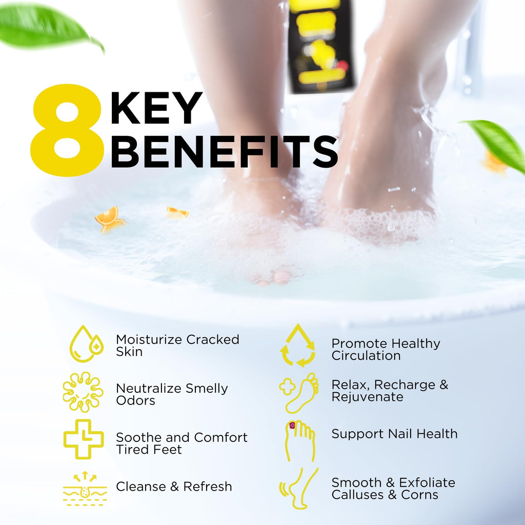 Daily Remedy Citrus Detox Foot Soak with Epsom Salt | Foot Care Pedicure | Made in USA