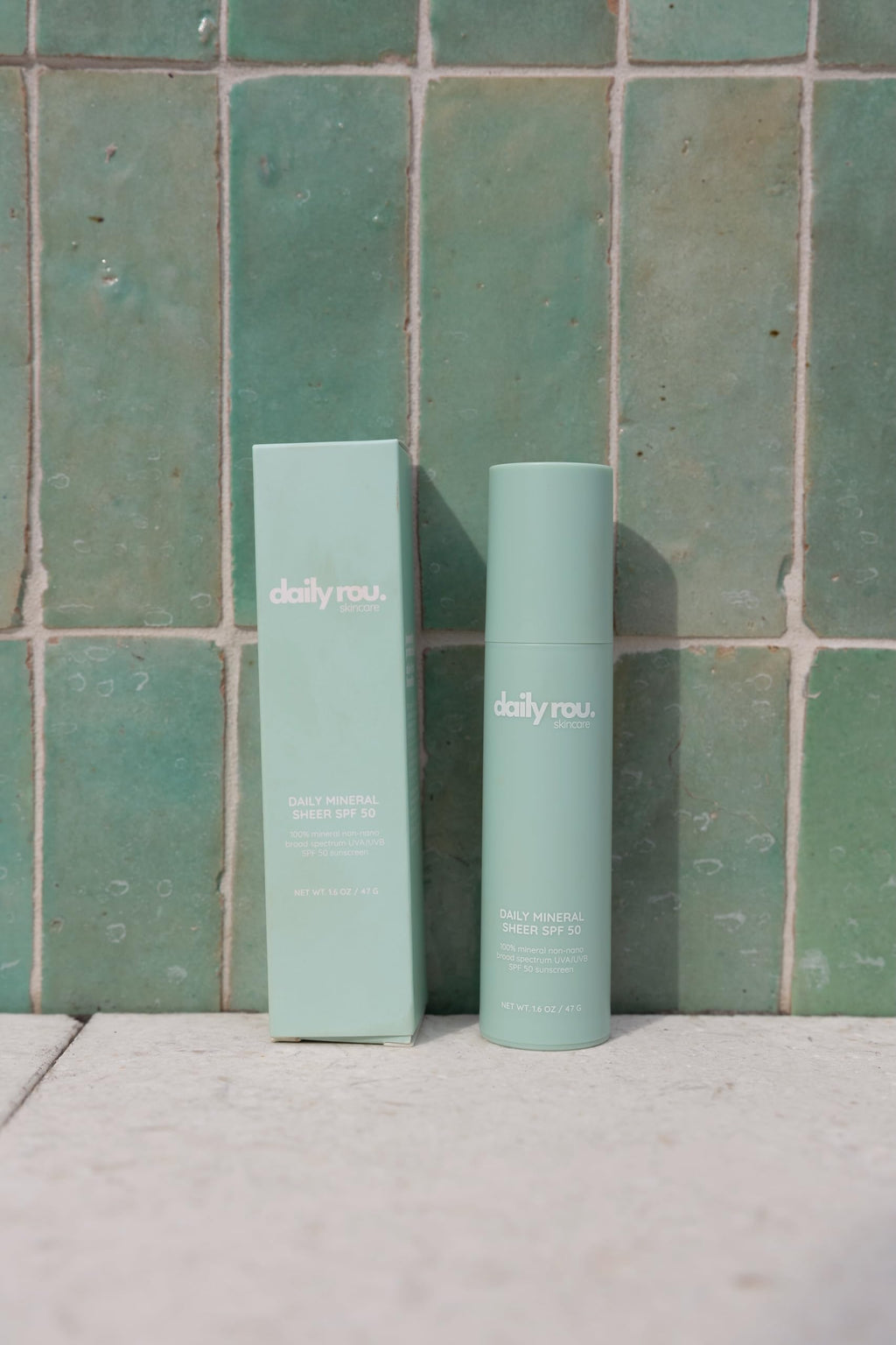 DailyRou Daily Mineral Sunscreen SPF 50 – Sheer, Lightweight, Tinted, Reef-Safe & Vegan