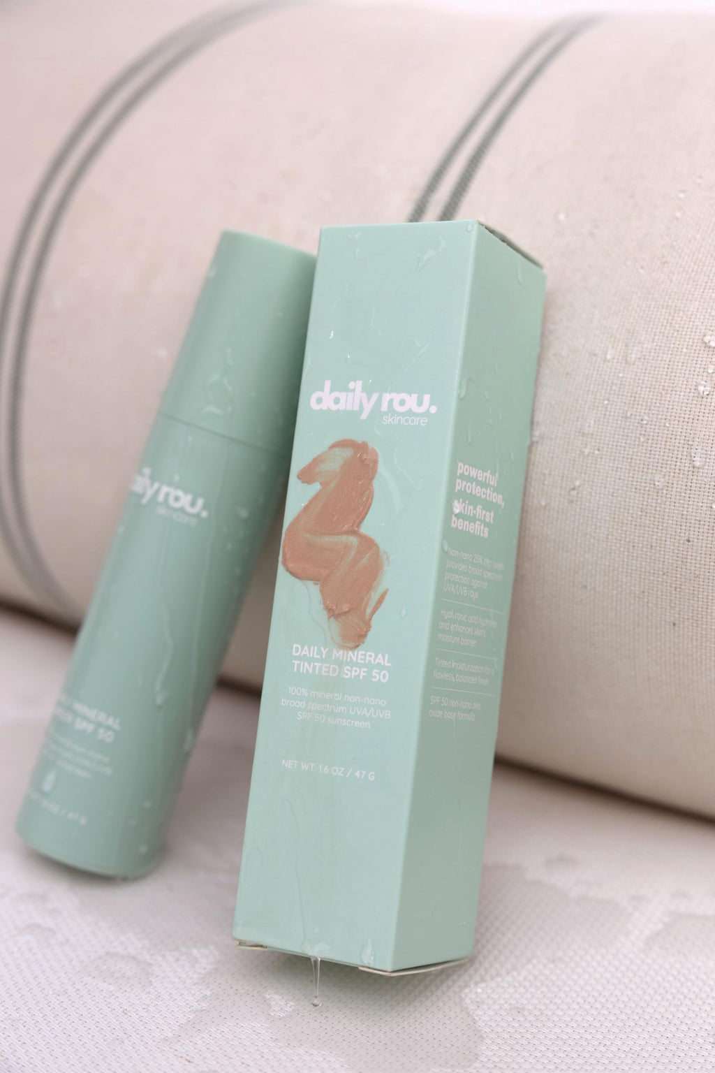 DailyRou Daily Mineral Sunscreen SPF 50 – Sheer, Lightweight, Tinted, Reef-Safe & Vegan
