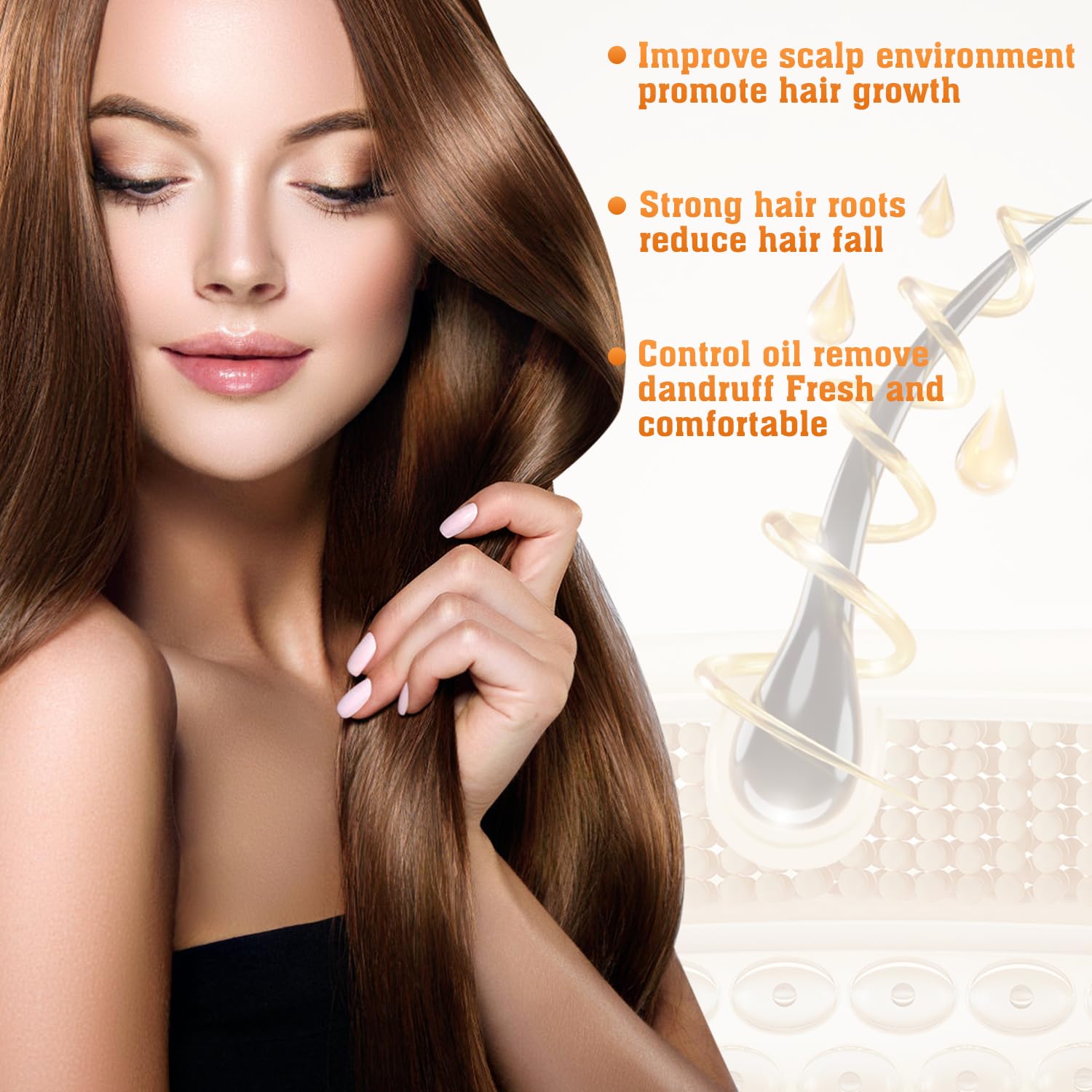 Daioai Anti-Hair Fall Shampoo for Women – Ginseng Ginger Herbal Hair Growth, 3x100ml (All Hair Types)