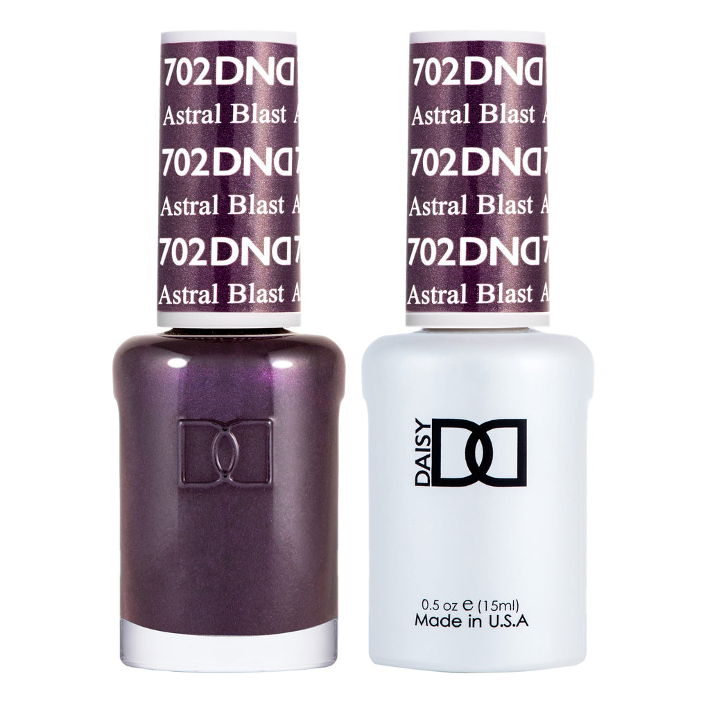 Daisy DND Gel Polish Set – Astral Blast 702 (Gel Polish + Matching Lacquer), 0.5 fl oz Each