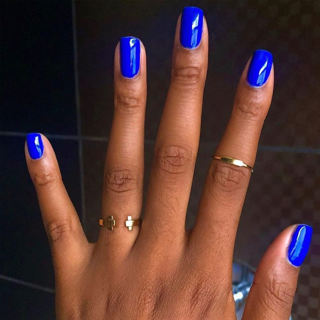 DAISY DND Gel Polish Set – Blue Collection, Berry Blue, 0.5 fl oz | UV/LED Gel Polish + Air Dry Lacquer