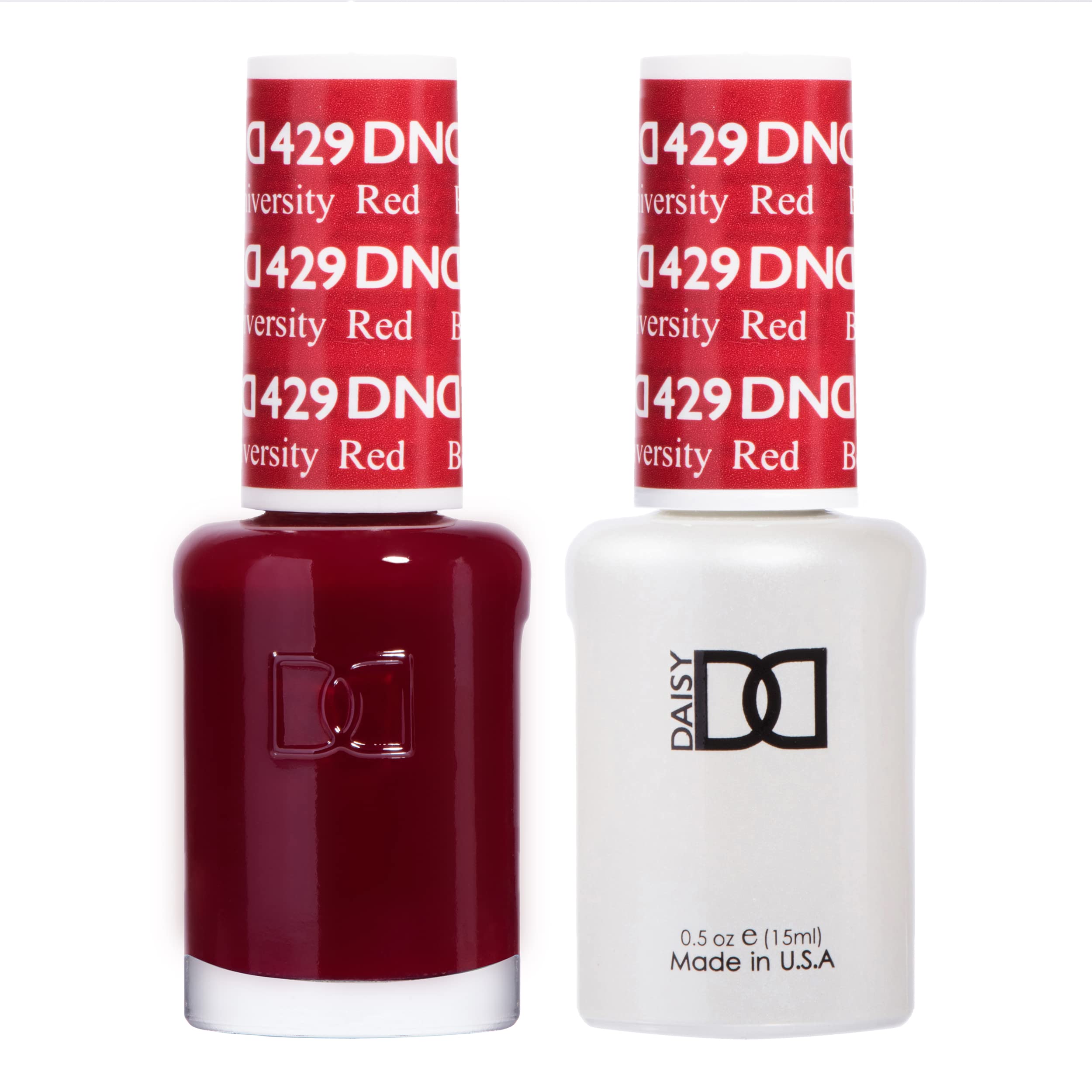 DAISY DND Gel Polish Set – Boston University Red Duo, 0.5 Fl Oz