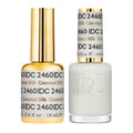DAISY DND DC Gel Polish Set – Coconut Silk 2460, Sheer White Gel Polish + Matching Air Dry Lacquer Duo