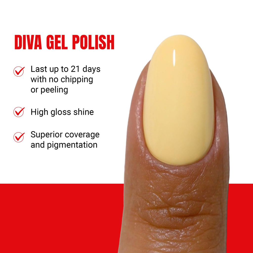 DAISY DND Coquette Collection Gel Polish Set 084 Dandelion | UV/LED Gel Polish & Air Dry Lacquer Duo (0.5 fl oz) - Chip-Free Finish