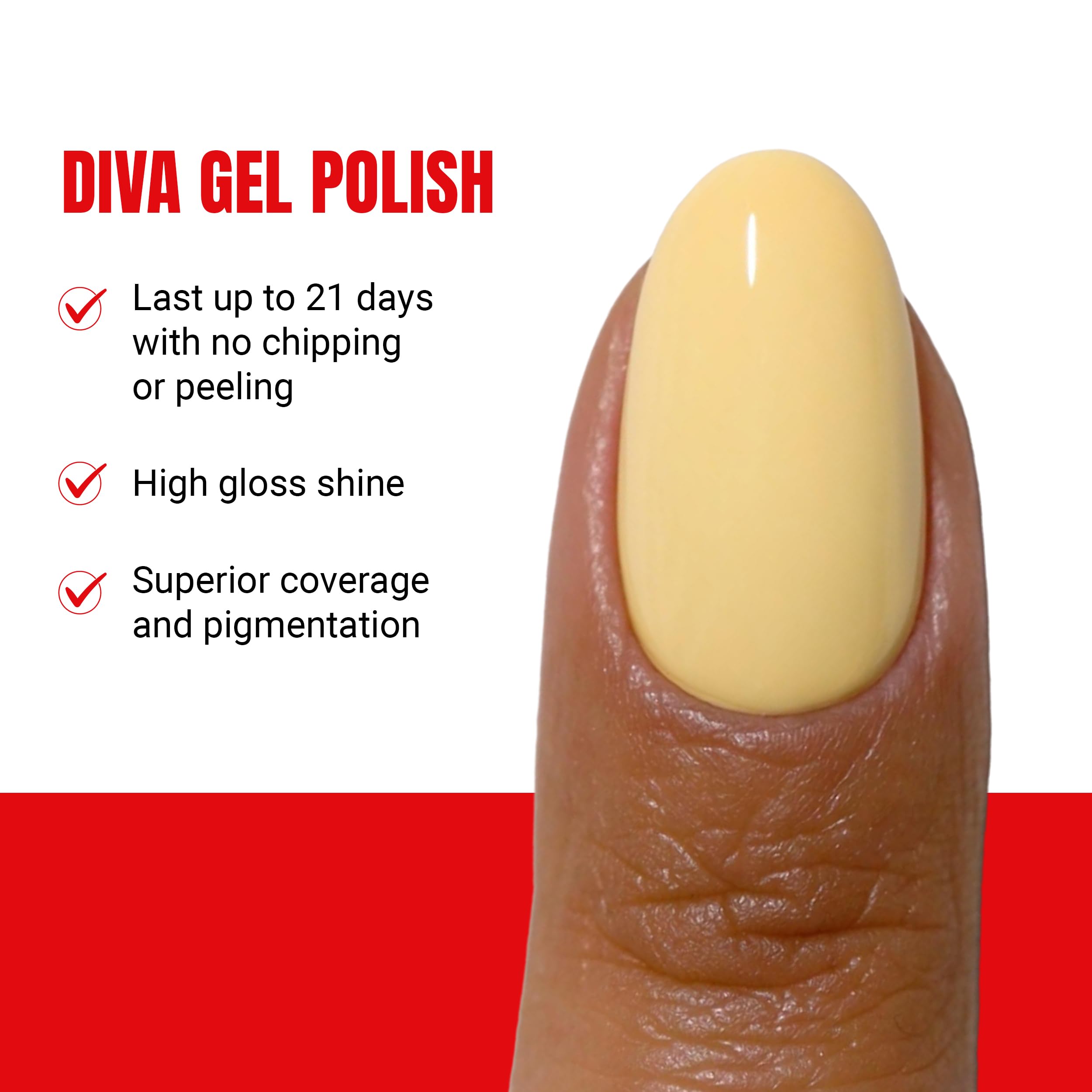 DAISY DND Coquette Collection Gel Polish Set 084 Dandelion | UV/LED Gel Polish & Air Dry Lacquer Duo (0.5 fl oz) - Chip-Free Finish