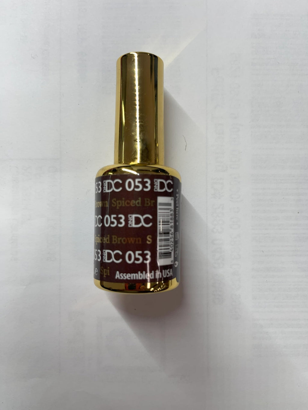 DAISY DND DND DC Gel Polish Set – Brown Collection 053 Spiced Brown, UV/LED Gel + Air-Dry Lacquer Duo