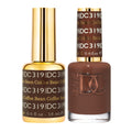 DAISY DND DC Gel Polish Set – Brown Collection, 319 Coffee Bean, 0.5 Fl Oz (Gel + Lacquer Duo)