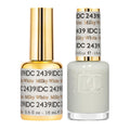 DAISY DND DC Gel Polish Set Milky White 2439 – Sheer Gel Polish + Air Dry Lacquer Duo