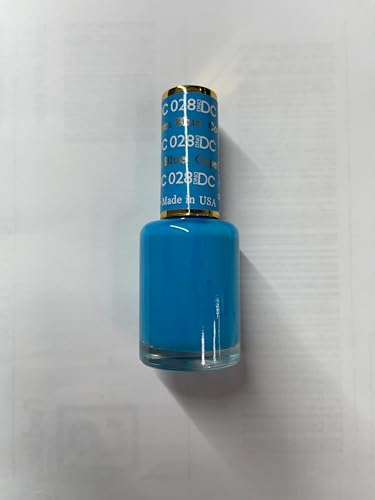 DAISY DND DC Gel Polish Set – Blue Collection, Copen Blue 0.5oz Duo (Gel + Air Dry Lacquer)