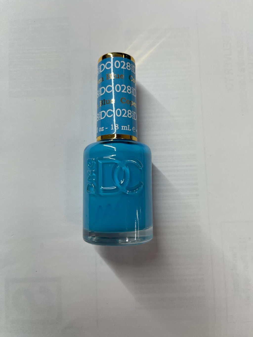 DAISY DND DC Gel Polish Set – Blue Collection, Copen Blue 0.5oz Duo (Gel + Air Dry Lacquer)