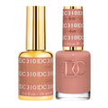 Daisy DND DC Gel Polish Set – Deep Nude Confetti 310 Duo, Chip-Free (0.5 Fl Oz)