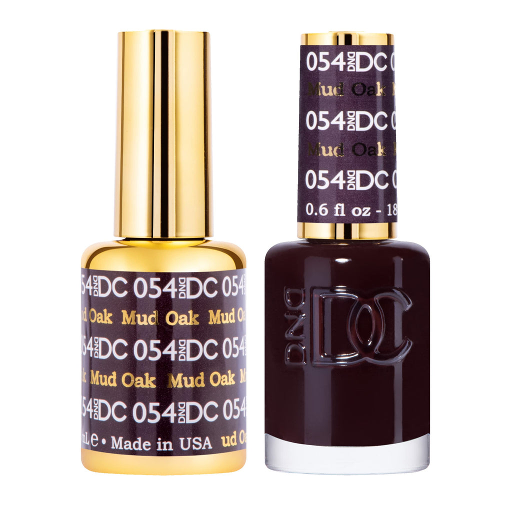 DAISY DND DC Gel Polish Set – Mud Oak Brown Collection, Chip-Free Duo (0.5 oz each)