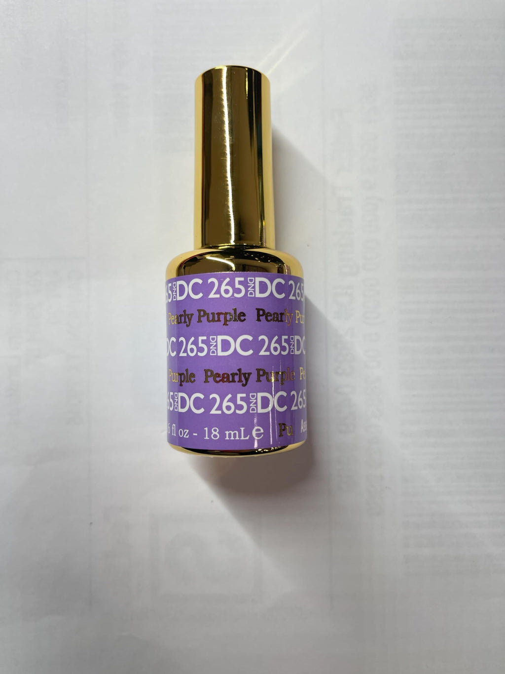 DAISY DND DC Purple Collection Gel Polish Set – 0.5 Fl Oz Each (Gel + Lacquer) 265 Pearly Purple