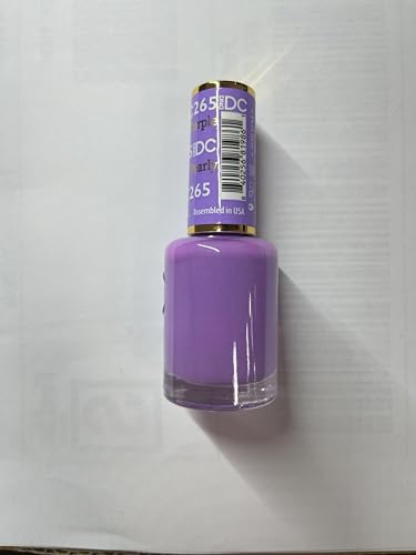 DAISY DND DC Purple Collection Gel Polish Set – 0.5 Fl Oz Each (Gel + Lacquer) 265 Pearly Purple