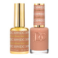 DAISY DND DC Gel Polish Set – Deep Nude Collection (309 Kamikaze) – UV/LED Gel Polish & Air-Dry Lacquer Duo | 0.5 fl oz
