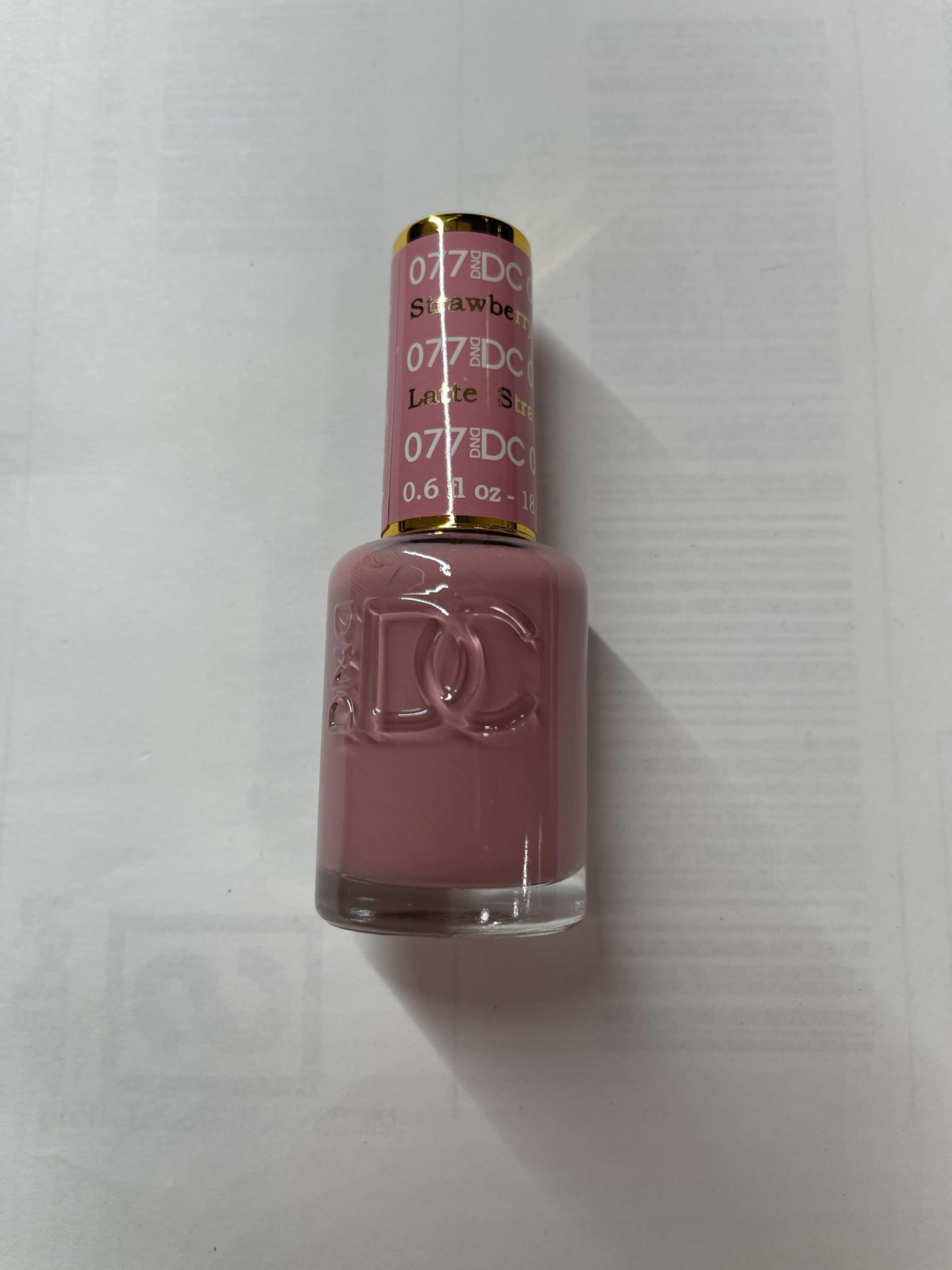 Daisy DND DC Gel Polish Set – Pink Collection Strawberry Latte | UV/LED Gel Polish & Air-Dry Lacquer Duo