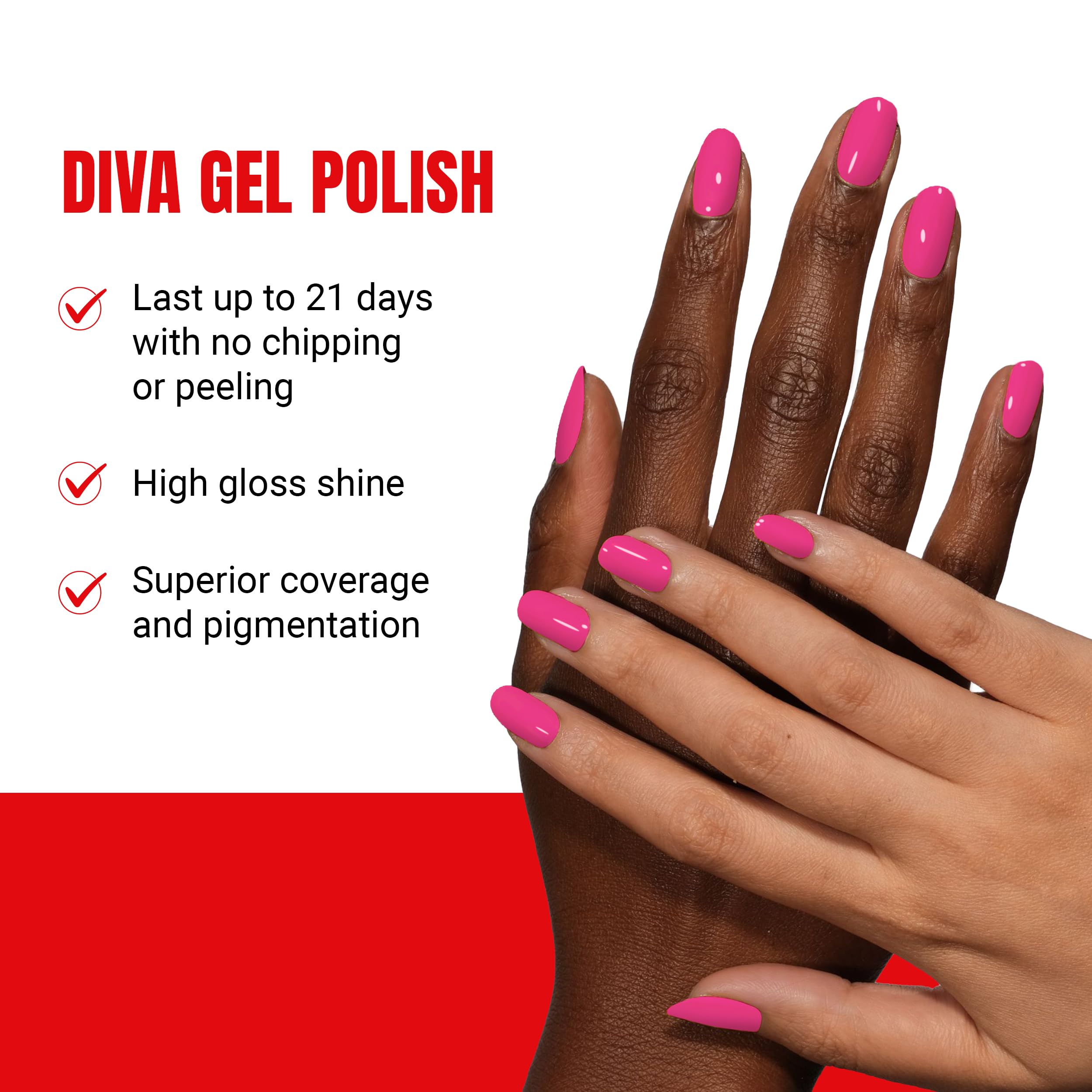 DAISY DND Diva Gel Polish Set – First Class Collection | Tropic Like It’s Hot Gel Polish & Matching Air Dry Lacquer, 0.5 fl oz Each