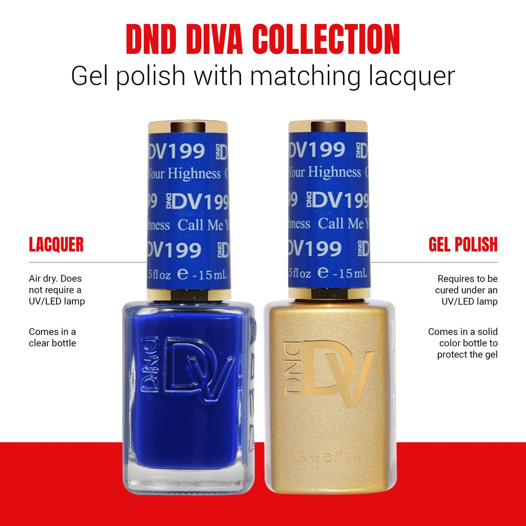 Daisy DND Diva Gel Polish Set – Call Me Your Highness Duo (0.5 fl oz) | First Class Collection