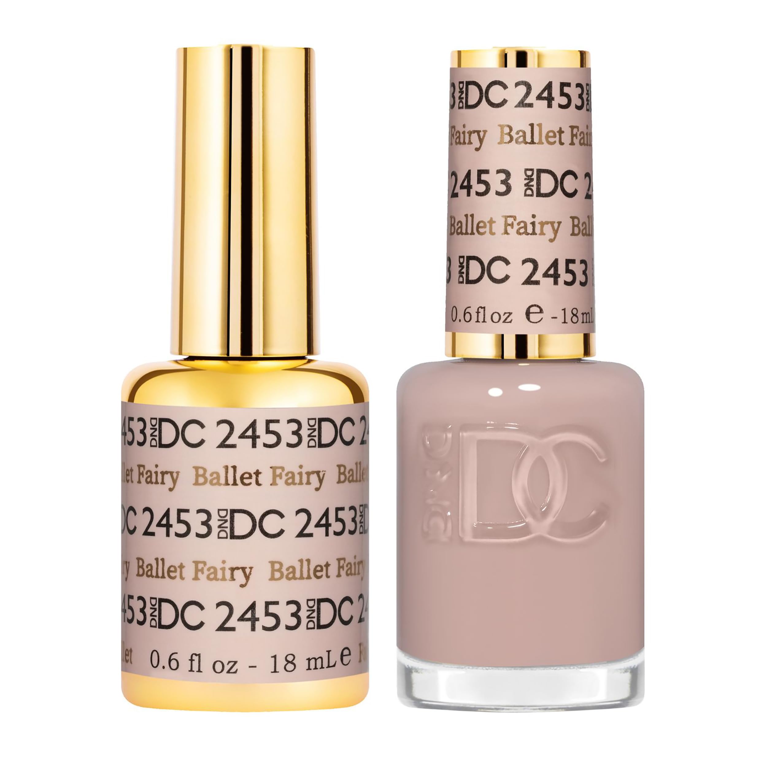 DAISY DND DND DC Gel Polish Set Ballet Fairy 2453 – Sheer Gel Polish and Air Dry Lacquer