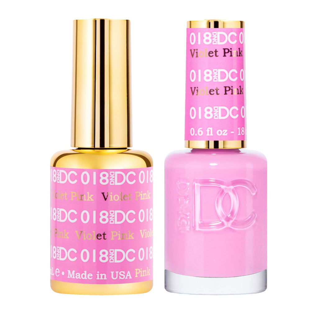 Daisy DND DC Gel Polish Set – Pink Collection | UV/LED Gel Polish & Air Dry Lacquer, Chip-Free Duo