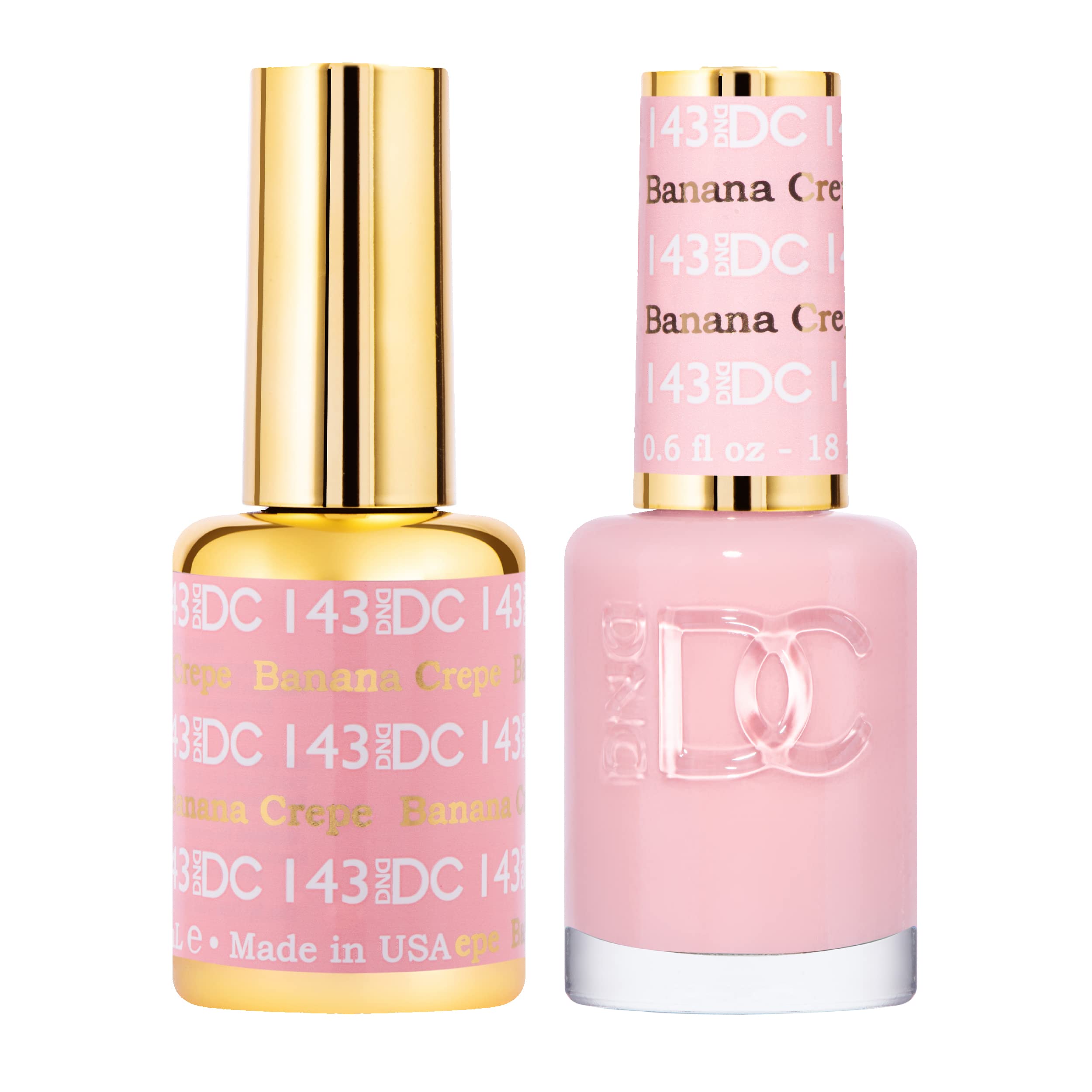 DAISY DND DC Gel Polish Set – Orange Collection, UV/LED GelPolish & Air-Dry Lacquer, 0.5 fl oz Each