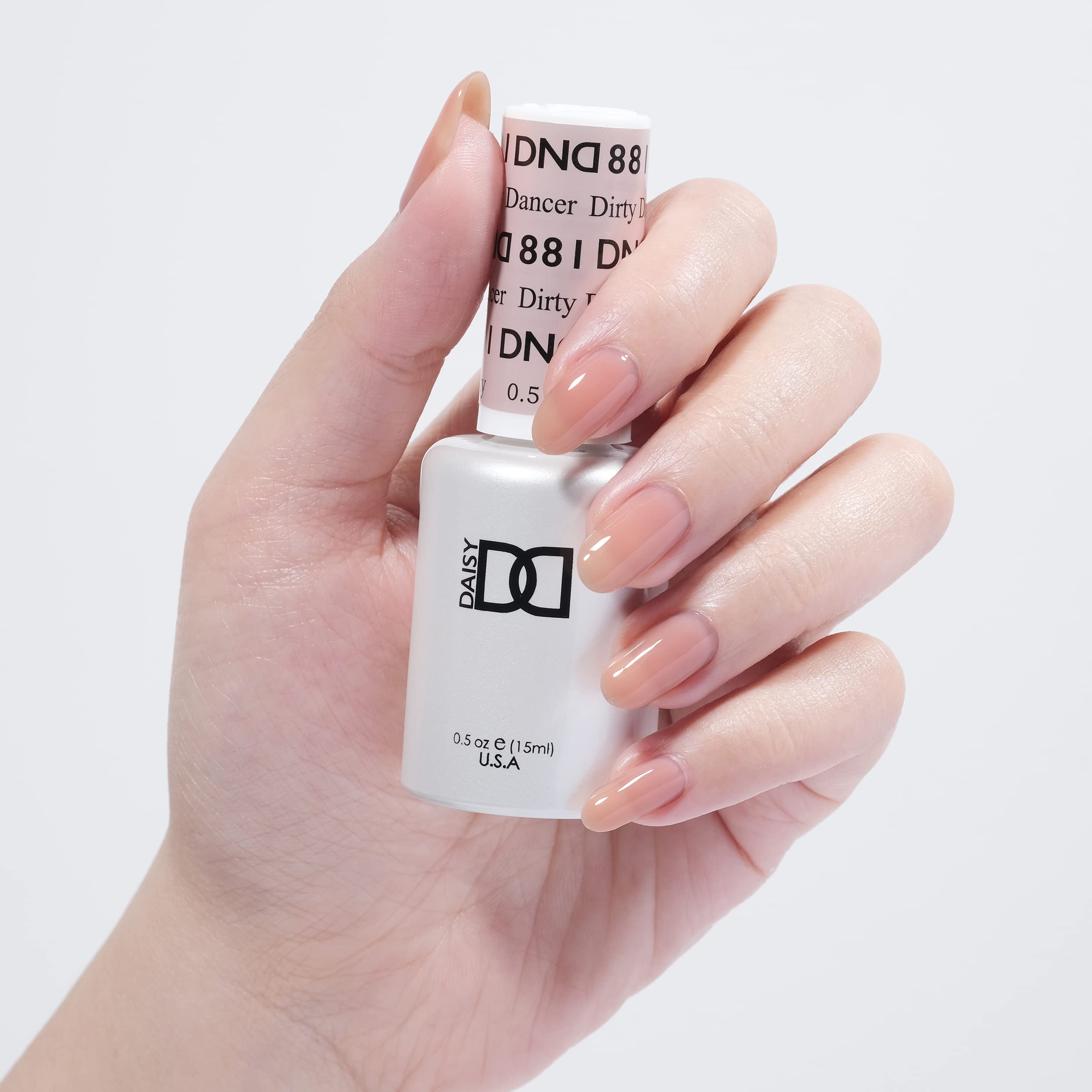DAISY DND Gel Polish Set – Sheer Collection, 881 Dirty Dancer (0.5 fl oz) UV/LED Duo