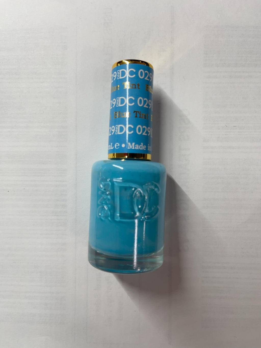 DAISY DND DC Gel Polish Set – Blue Collection, UV/LED Gel Polish & Air Dry Lacquer (029 Blue Tint) | 0.5 fl oz