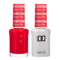 DAISY DND Gel Polish Set – Ferrari Red #430, 0.5 fl oz Duo (Gel Polish + Lacquer)