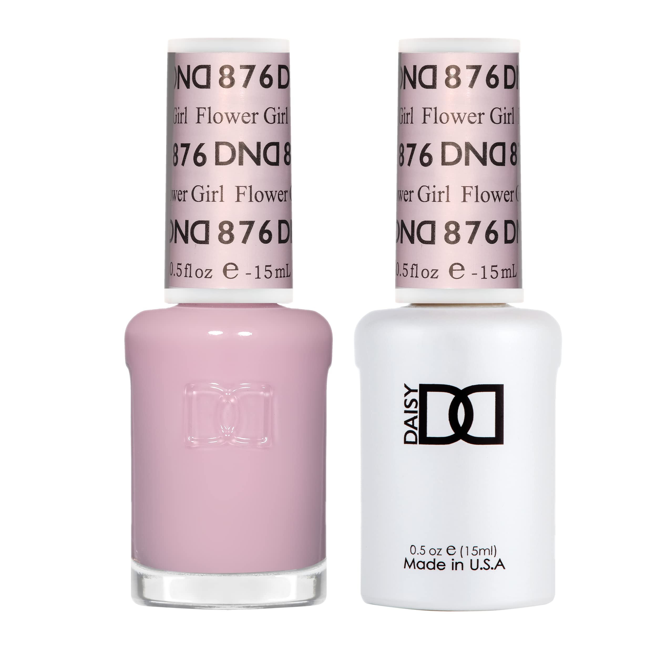 Daisy DND Flower Girl 876 Gel Polish Set – Gel + Lacquer Duo, 0.5 Fl Oz