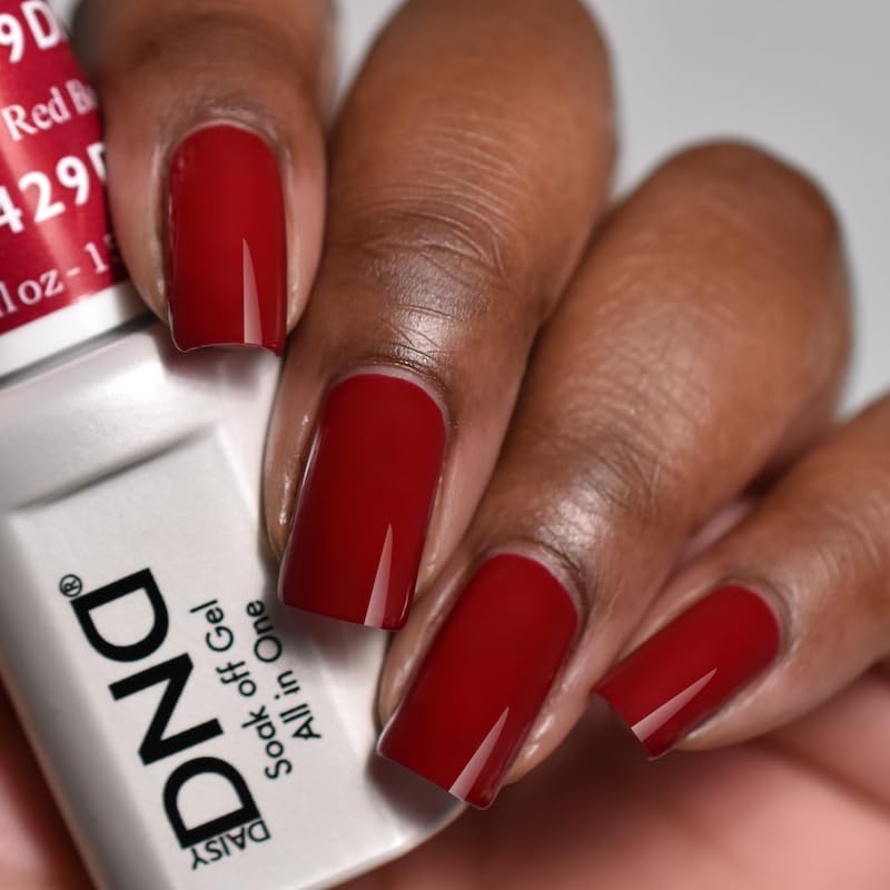 DAISY DND Gel Polish Set – Boston University Red Duo, 0.5 Fl Oz