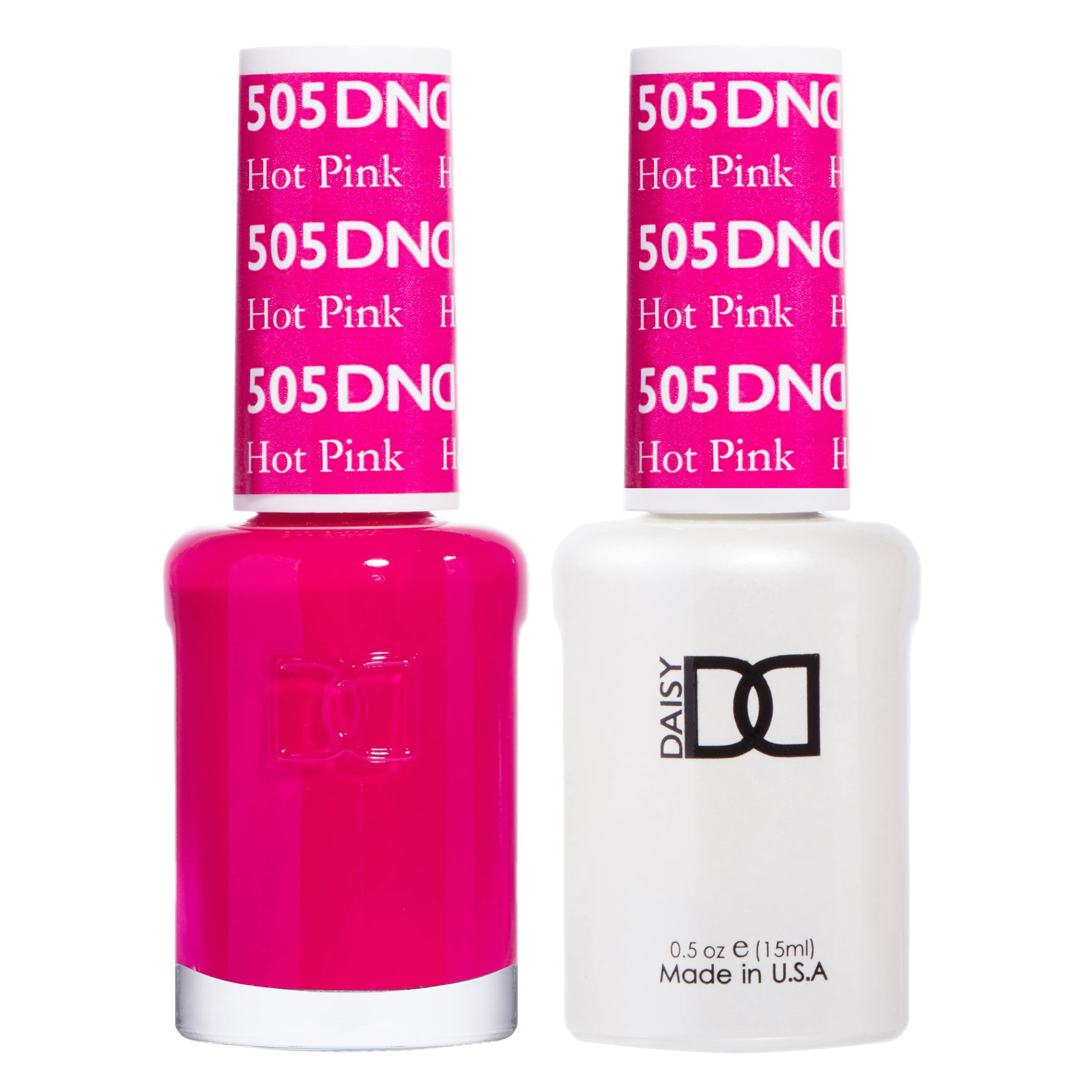 Daisy DND Gel Polish Set – Pink Collection 505 Hot Pink, UV/LED Gel Polish & Air Dry Lacquer Duo