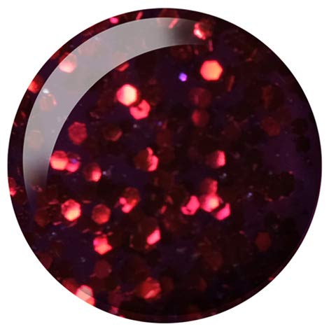 DAISY DND Gel Polish Set - Glistening Sky 769 Red Gel + Lacquer, 0.5 oz Each