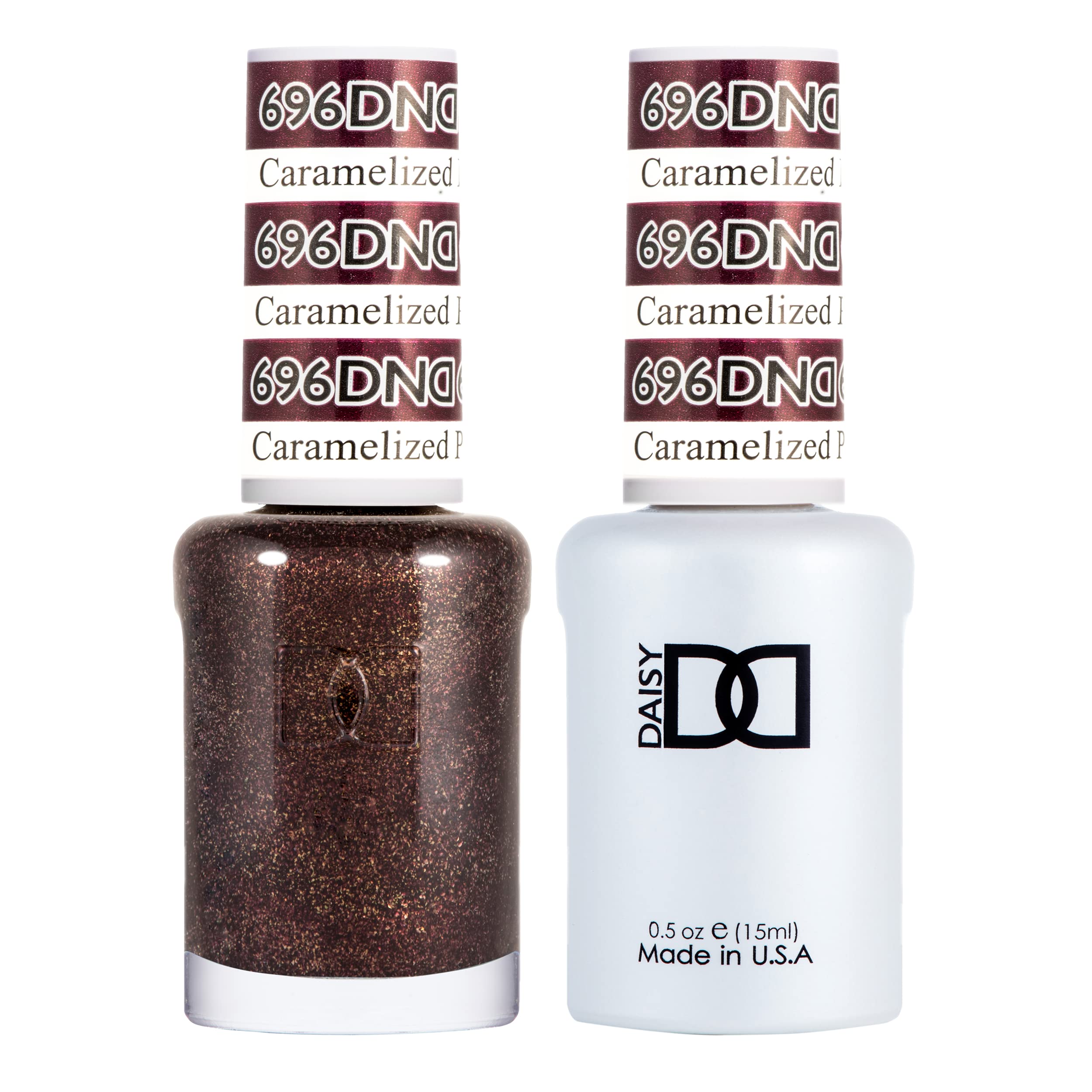 DAISY DND Gel Polish Set – Purple Collection Caramelized Plum Duo, 0.5 oz, Chip-Free