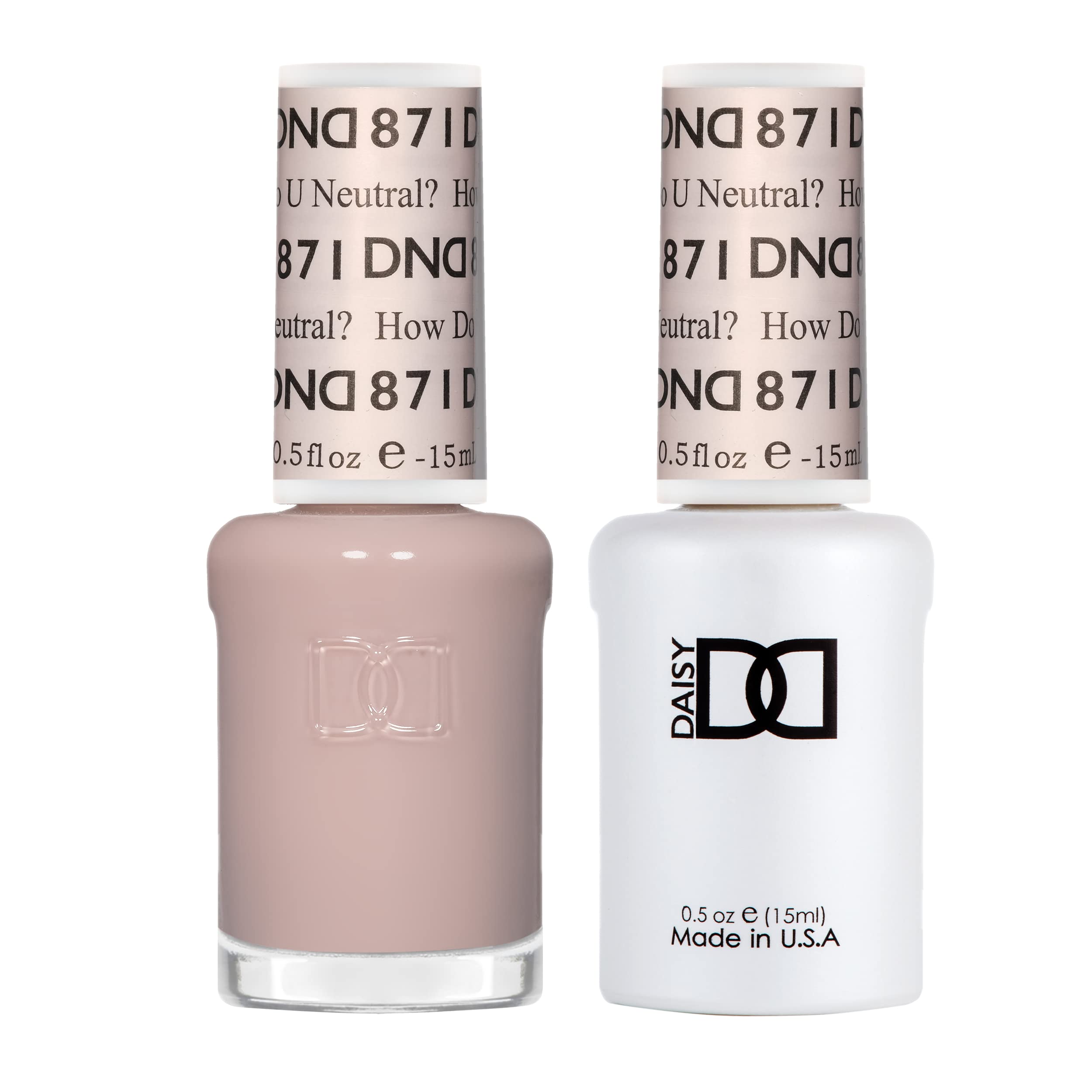 DAISY DND Gel Polish Set – Sheer Collection How Do U Neutral? 871 Duo Pack (0.5 Fl Oz Each)